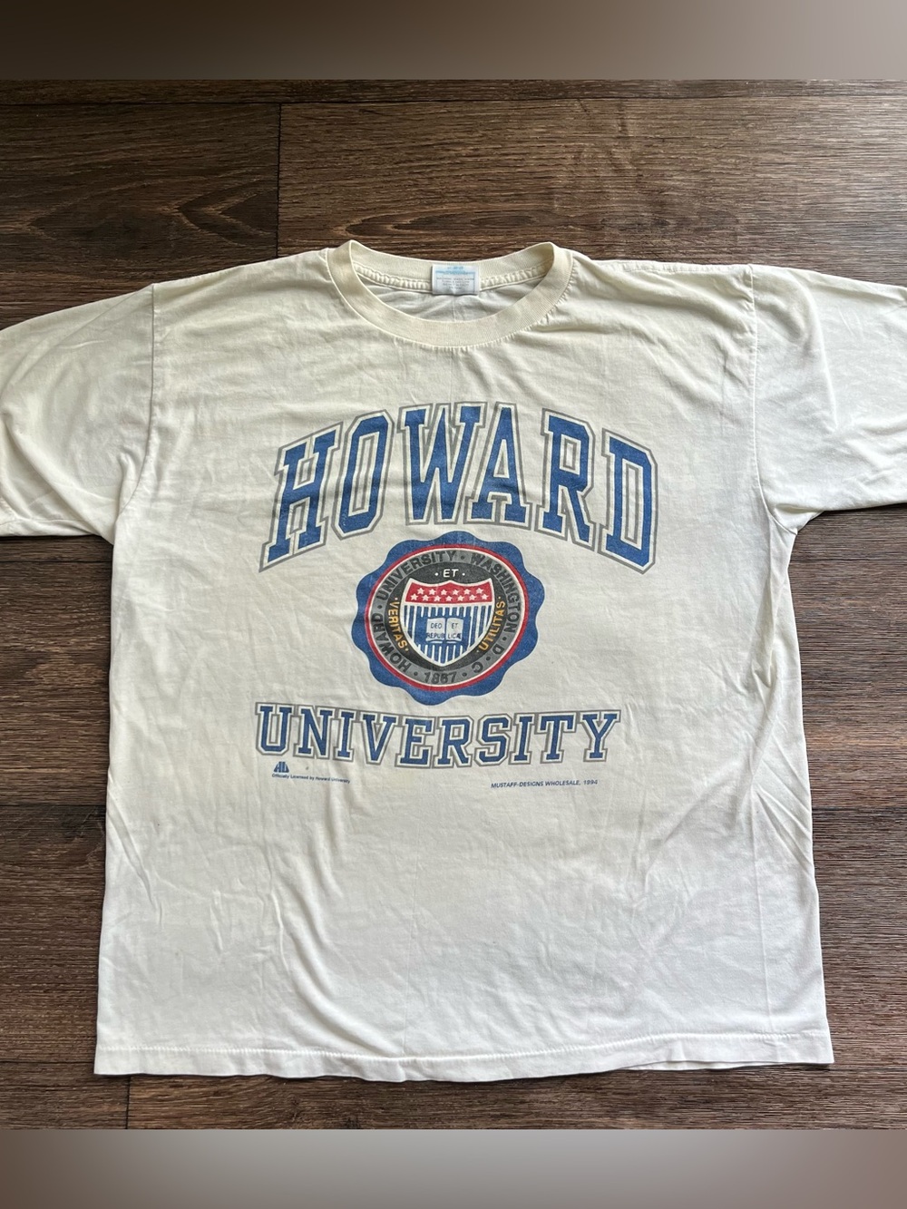 Vintage 90s Howard university HBCU big logo collegiate graphic T shirt XL *Read